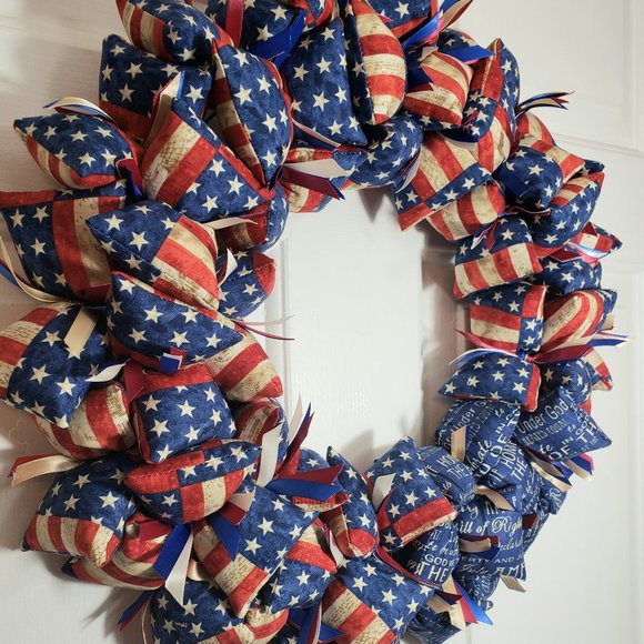 Handmade Other American Flag Door Wreath Poshmark